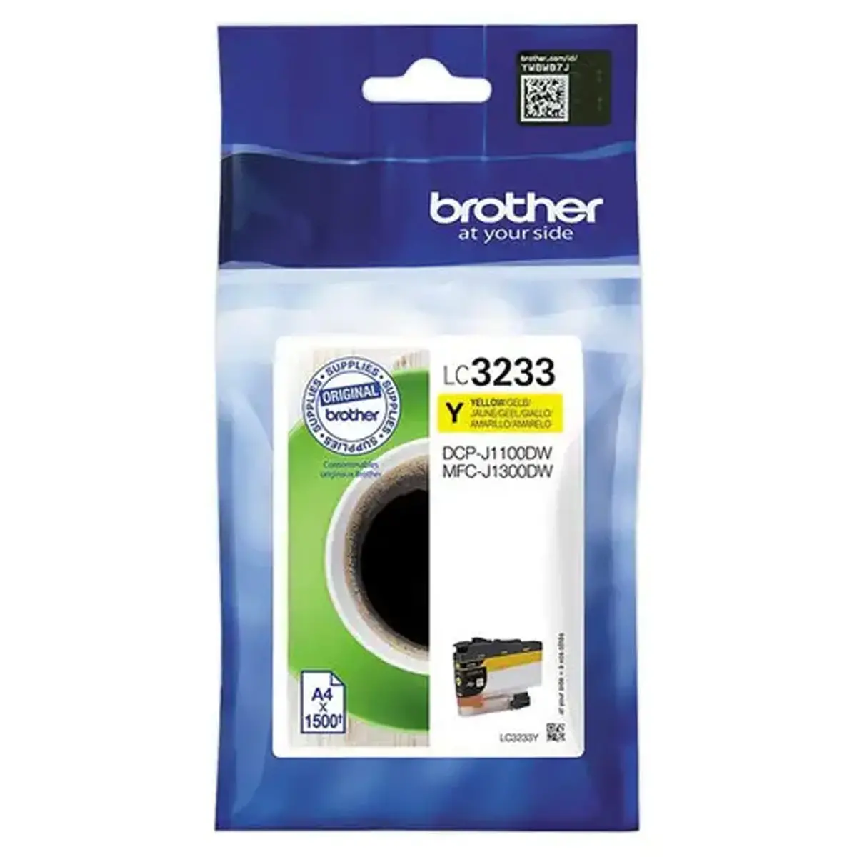 Cartouche BROTHER LC3233Y jaune 