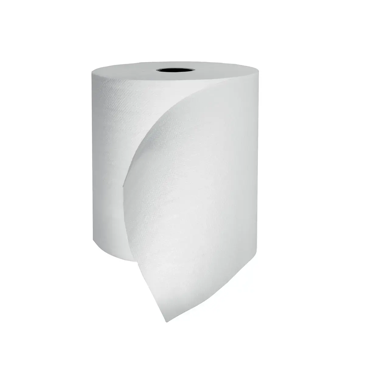 6 Rouleaux d'essuie-mains blanc - Diam&egrave;tre 19 cm 
