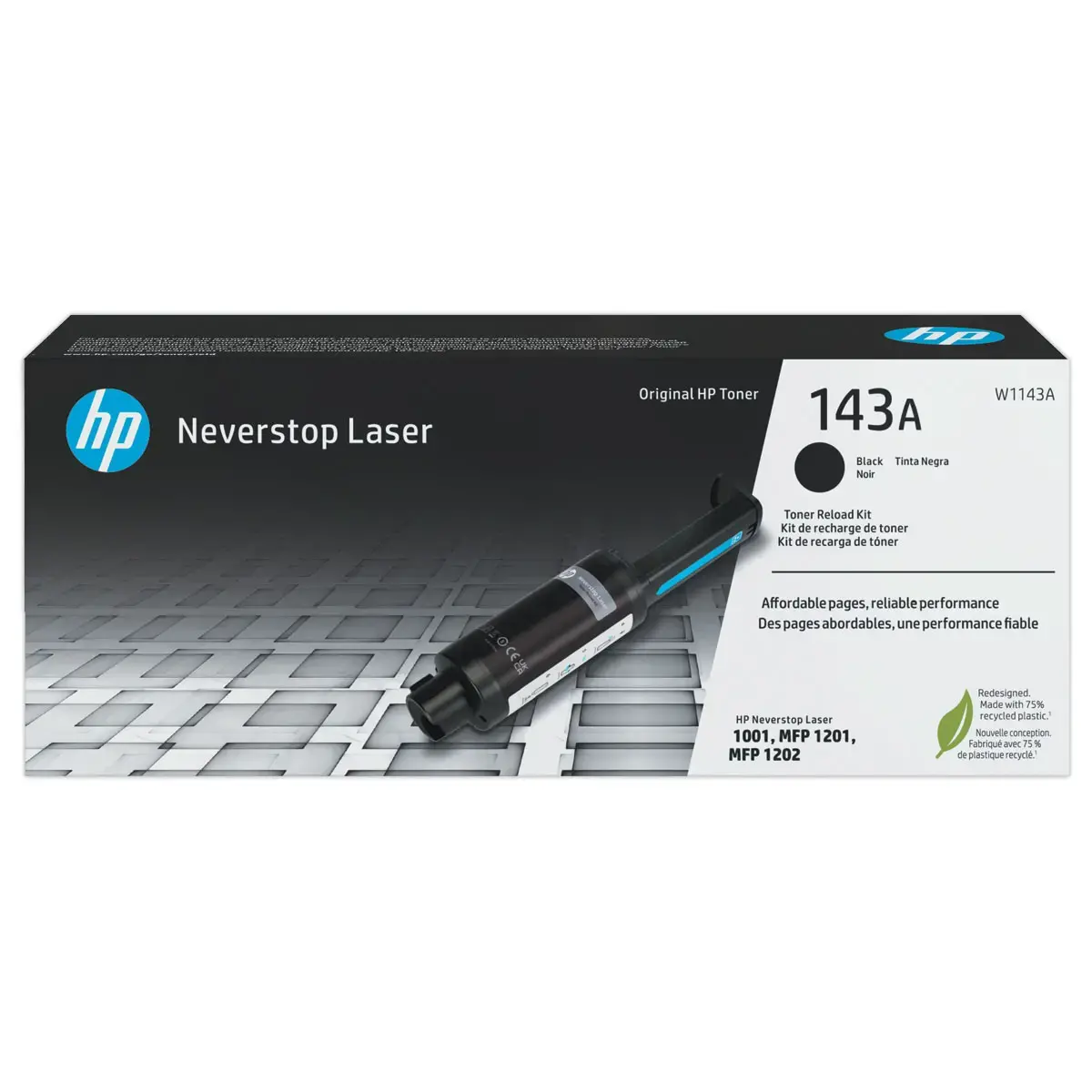 HP 143A W1143A Kit de recharge toner noir