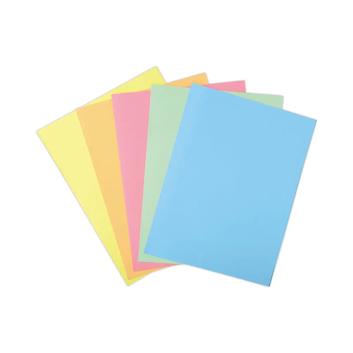 100 Chemises 1 rabat 160 g carte qualit&eacute; sup&eacute;rieure PEFC - couleurs pastel 