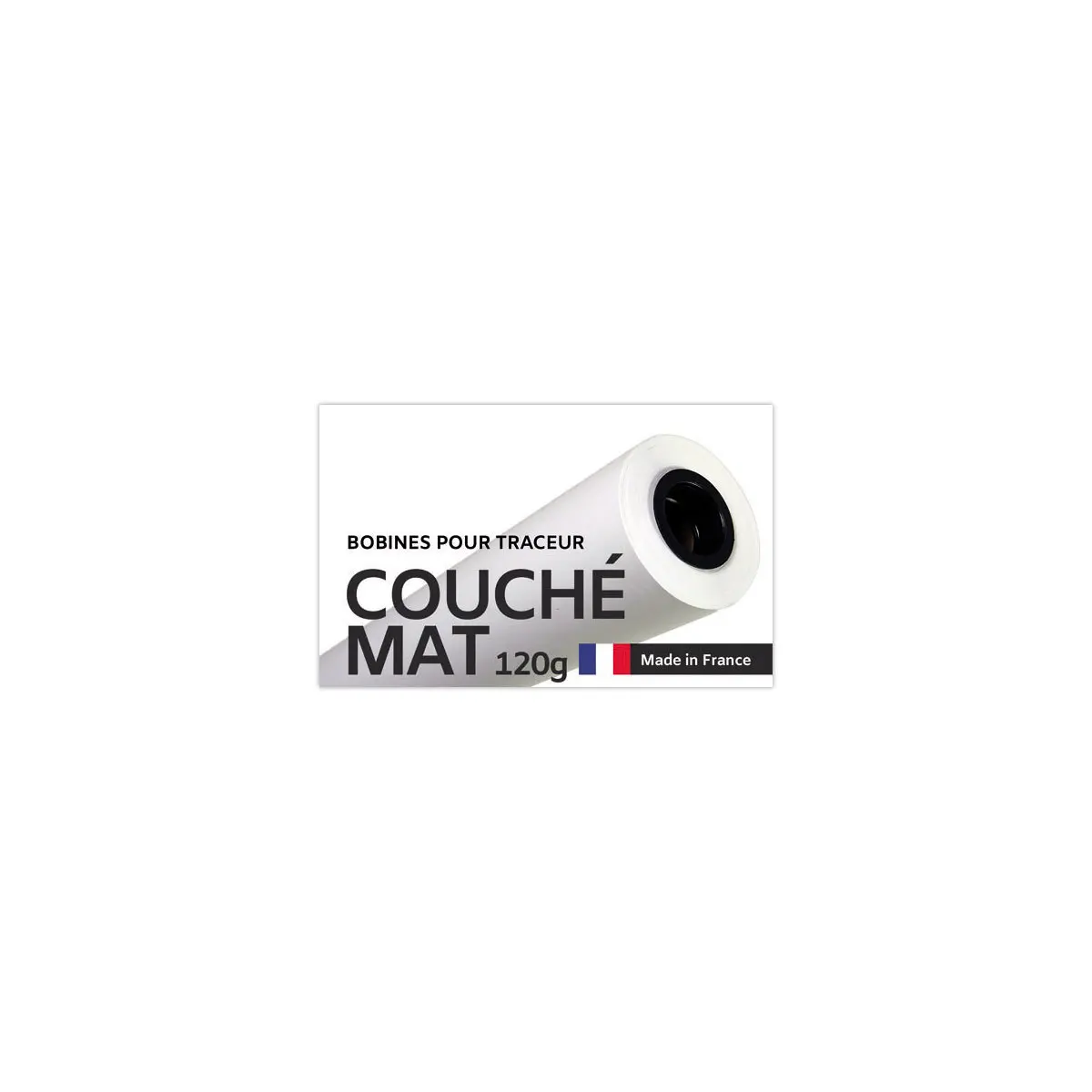 Rouleau de papier couché mat 0,914 X45 m - 120g