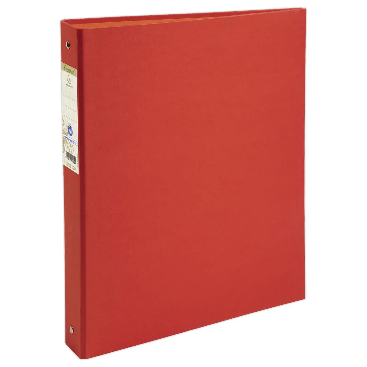 Classeur 4 anneaux recycl&eacute; FOREVER - Dos 4 cm - Rouge - EXACOMPTA 