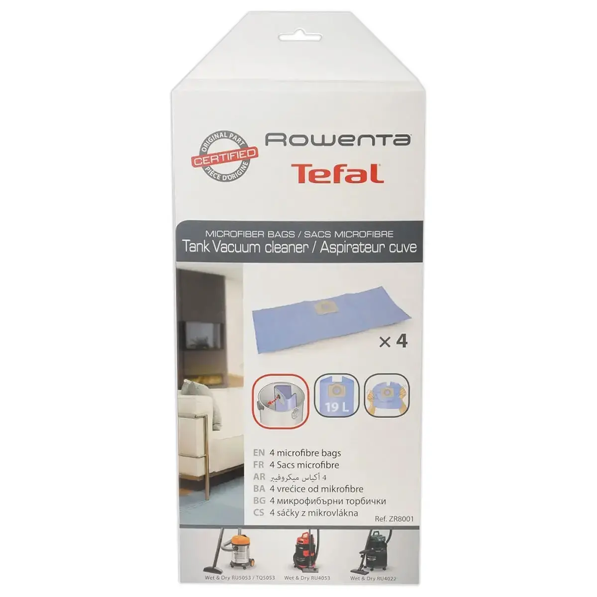 4 Sacs pour aspirateur ROWENTA ZR 70 