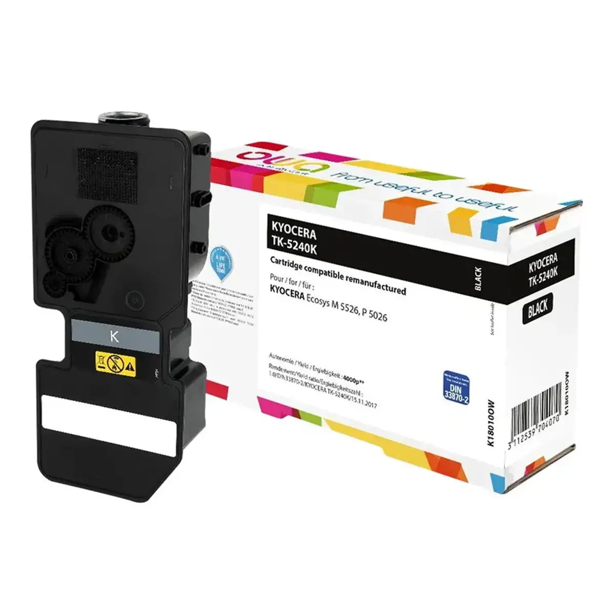 Toner éq. KYOCERA TK-5240 K - Noir - OWA