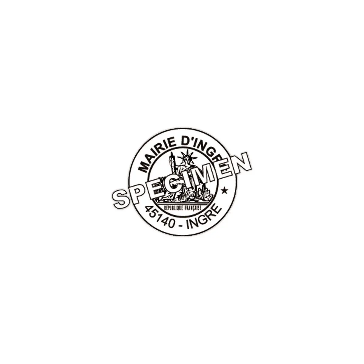 Timbre Printy personnalisable 4630 - Bo&icirc;tier gris - Encre noire - &Oslash;30 mm - 6 lignes max. 