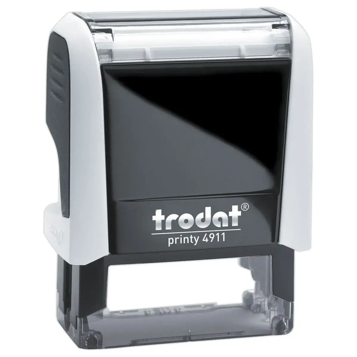 Timbre personnalisable Printy 4911 - Boitier blanc - Encre noire - 38 x 14 mm - 4 lignes max. 