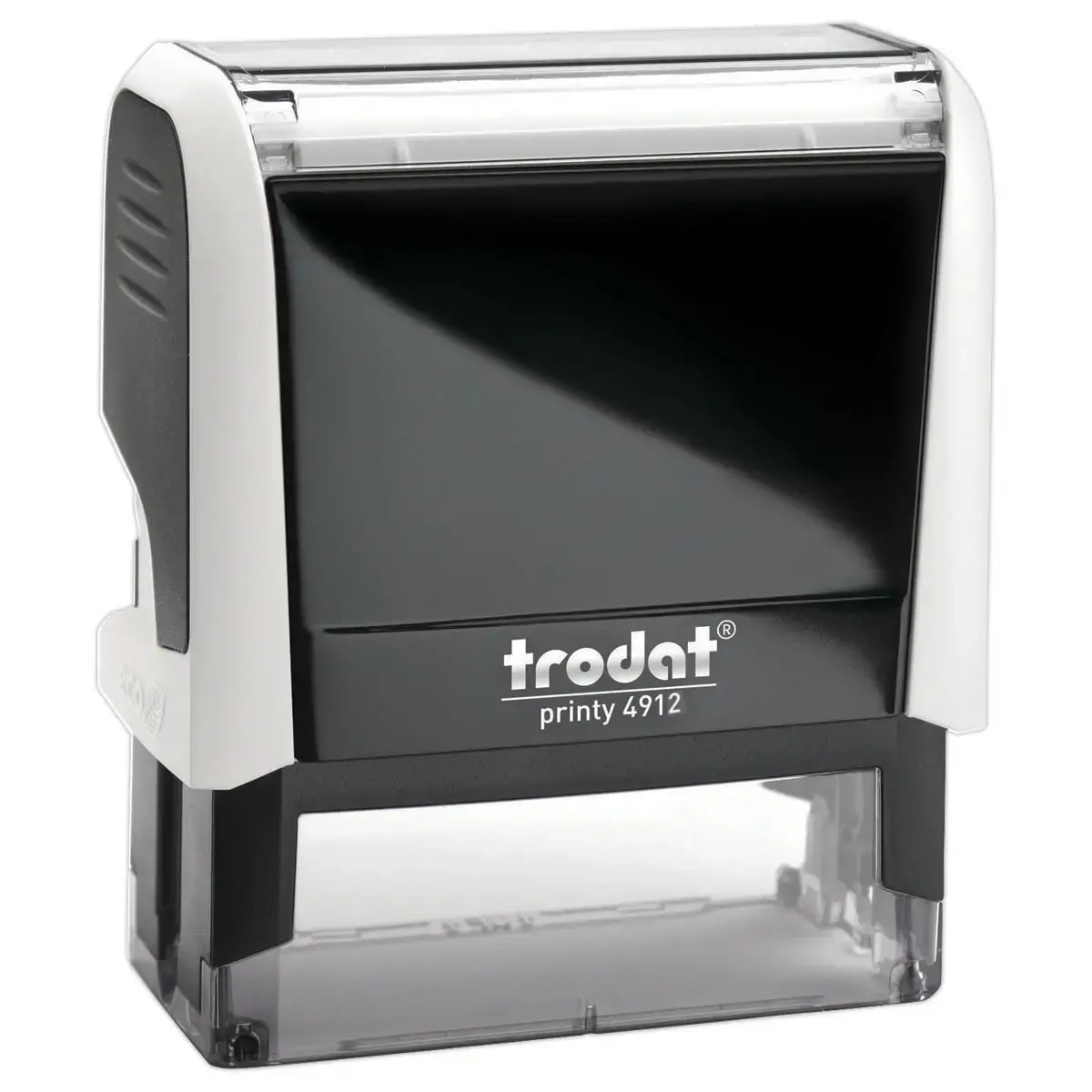 Timbre personnalisable Printy 4912 - Boitier blanc - Encre noire - 47 x 18 mm - 5 lignes max.