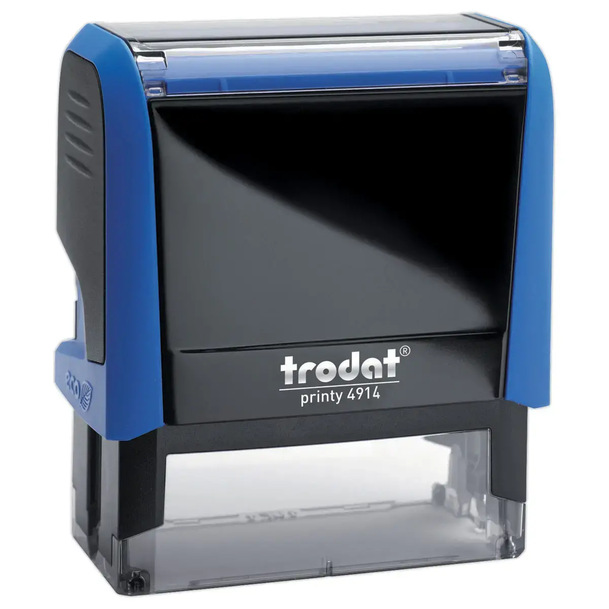 Timbre personnalisable Printy 4914 - Boîtier bleu - Encre noire - TRODAT