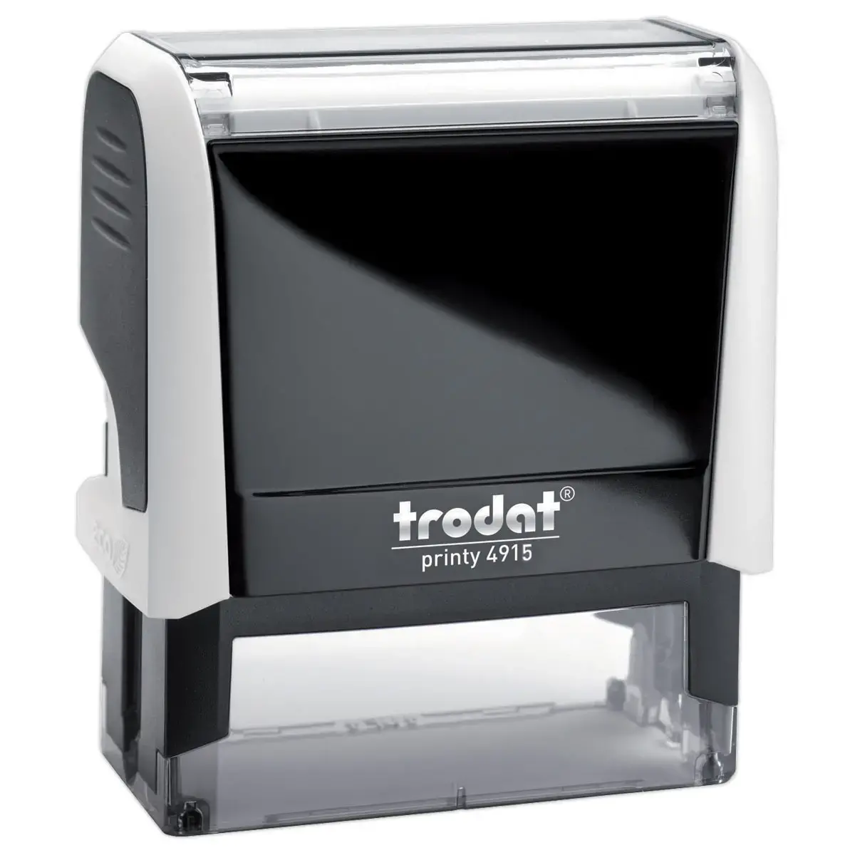 Timbre personnalisable Printy 4915 - Boitier blanc - Encre noire - 70 x 25 mm - 7 lignes max. 