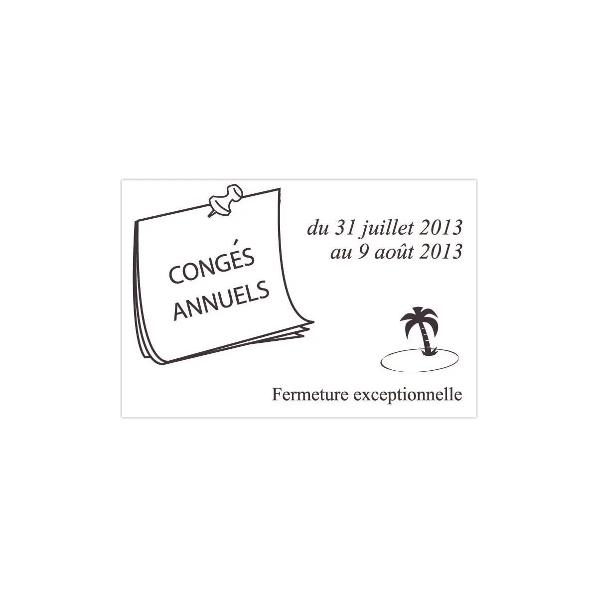 Timbre personnalisable Printy 4927 - Boitier gris - Encre noire - 60 x 40 mm - 10 lignes max.