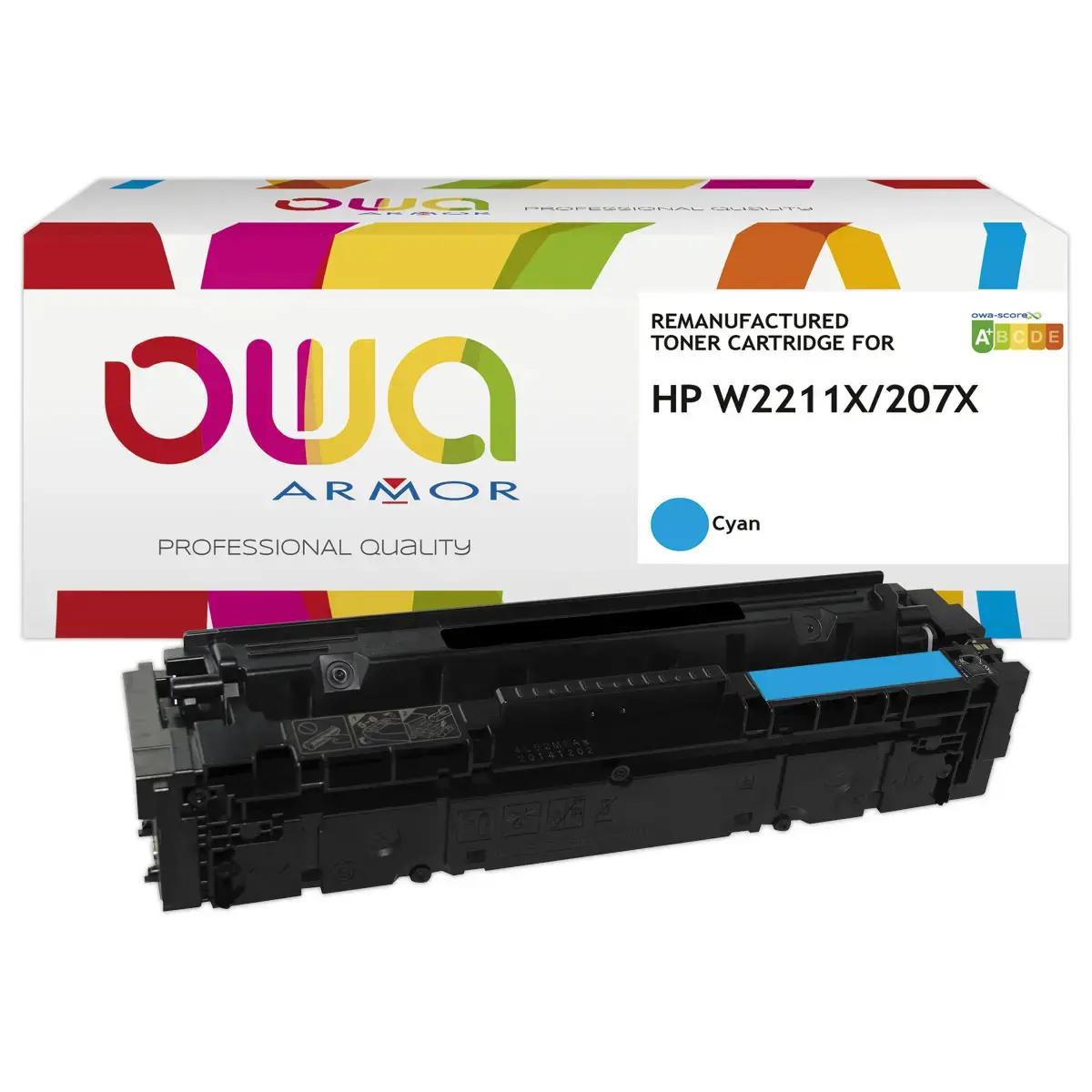 Toner &eacute;q. HP W2211X - Haute capacit&eacute; - Cyan - OWA 