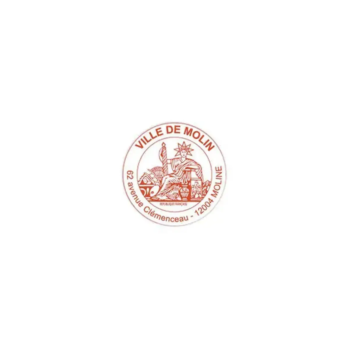 Timbre Printy personnalisable 4630 - Bo&icirc;tier rouge - Encre rouge - &Oslash;30 mm - 6 lignes max. 