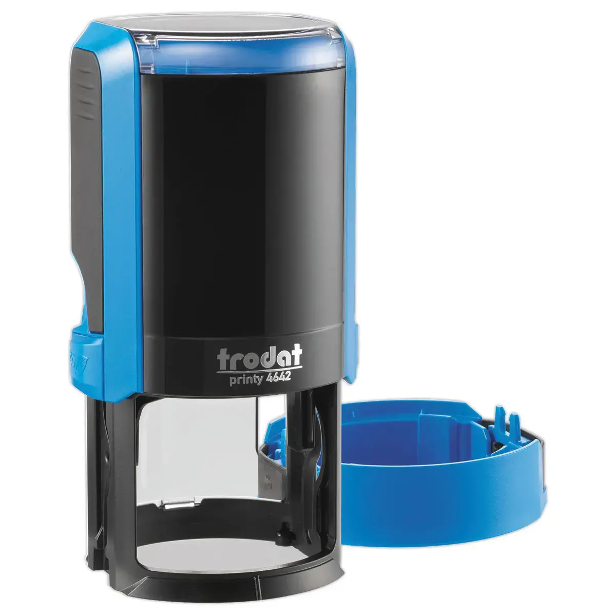 Timbre personnalisable Printy 4642 - Encre bleue - &Oslash; 42 mm - 8 lignes max. 