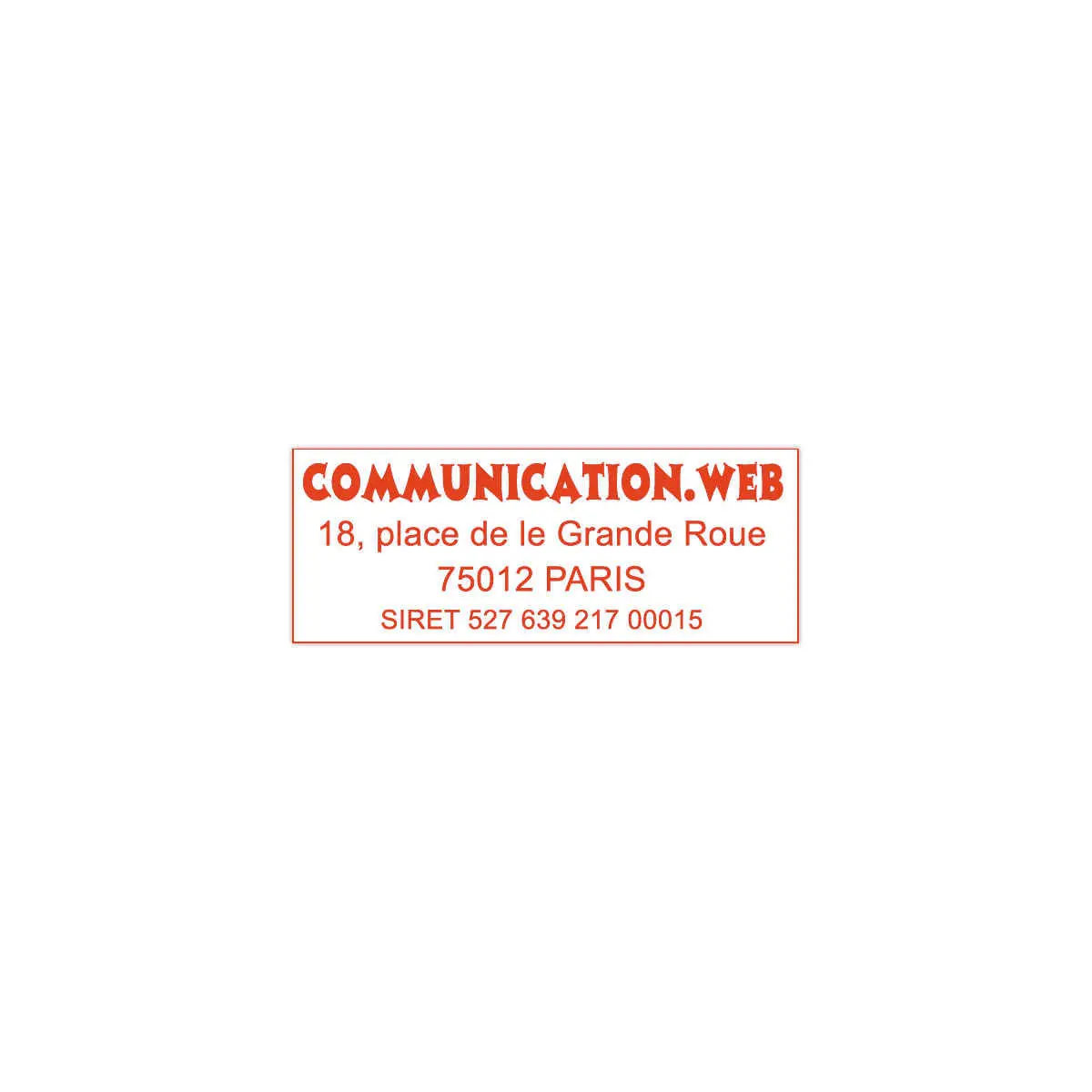 Timbre personnalisable Printy 4912 - Encre rouge  - 5 lignes max - TRODAT 