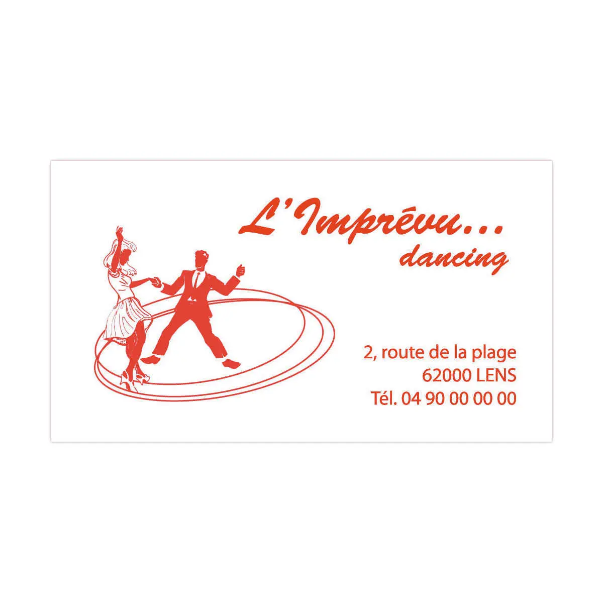 Timbre personnalisable Printy 4926 - Bo&icirc;tier rouge - Encre rouge - 75 x 38 mm - 9 lignes max. 