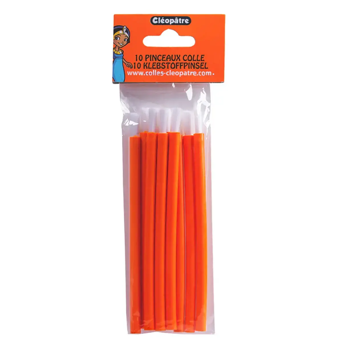 Pinceau à colle Cléopatre - 12 cm - lot de 10