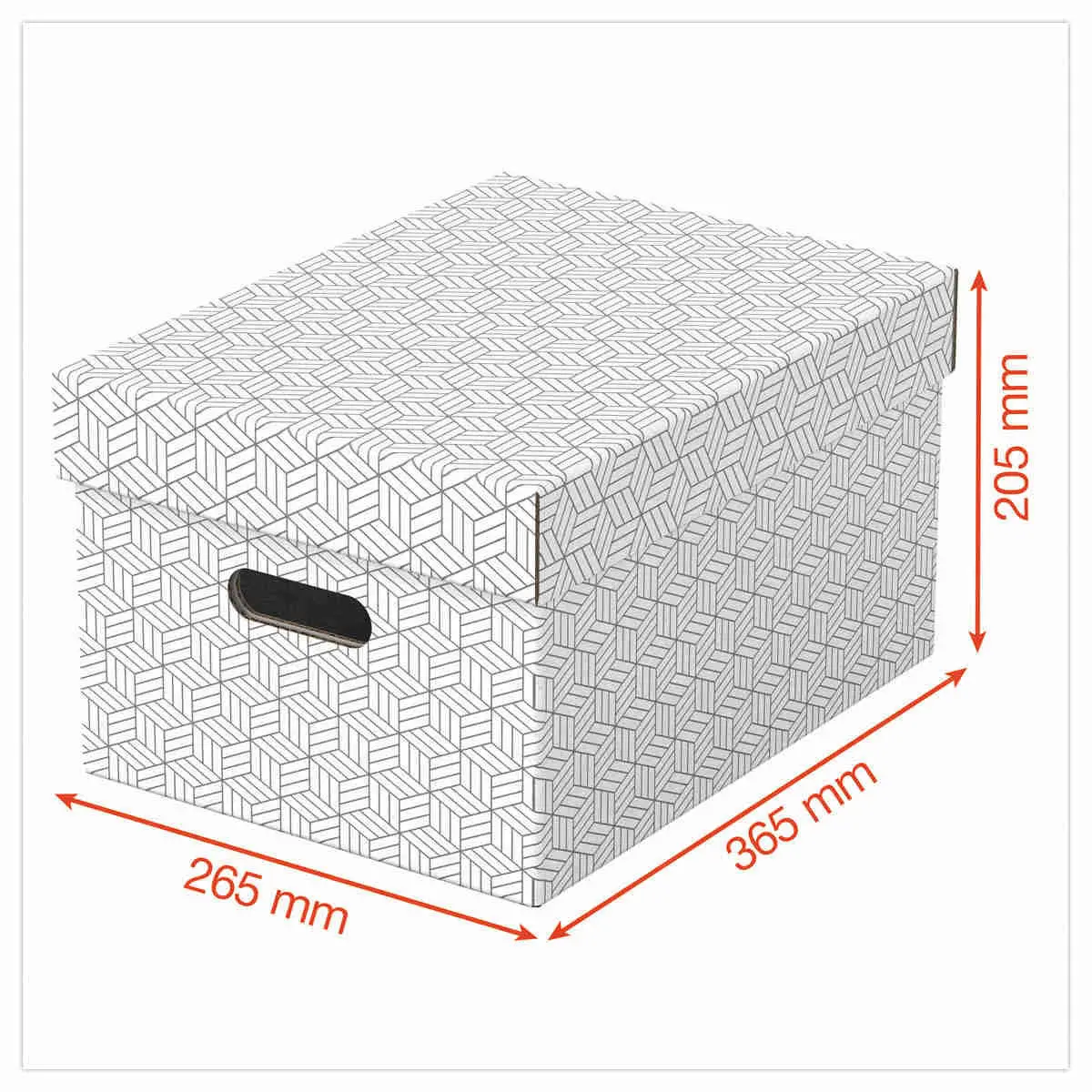 3 Boîtes de rangement Home - Taille M - Blanc - ESSELTE
