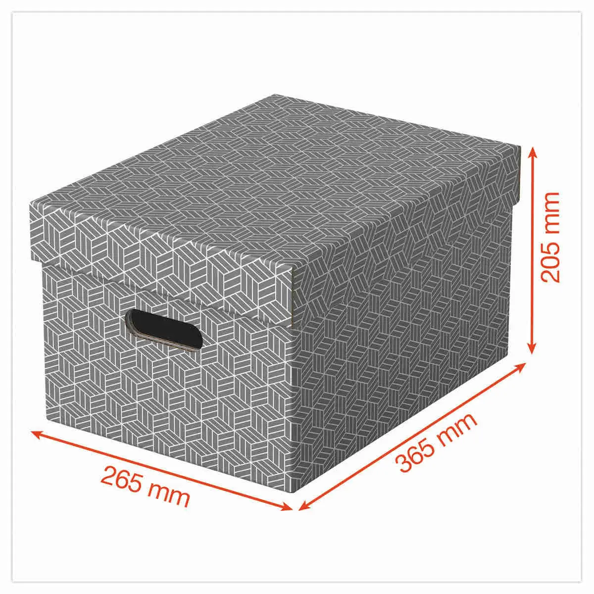 3 Boîtes de rangement Home - Taille M - Gris - ESSELTE