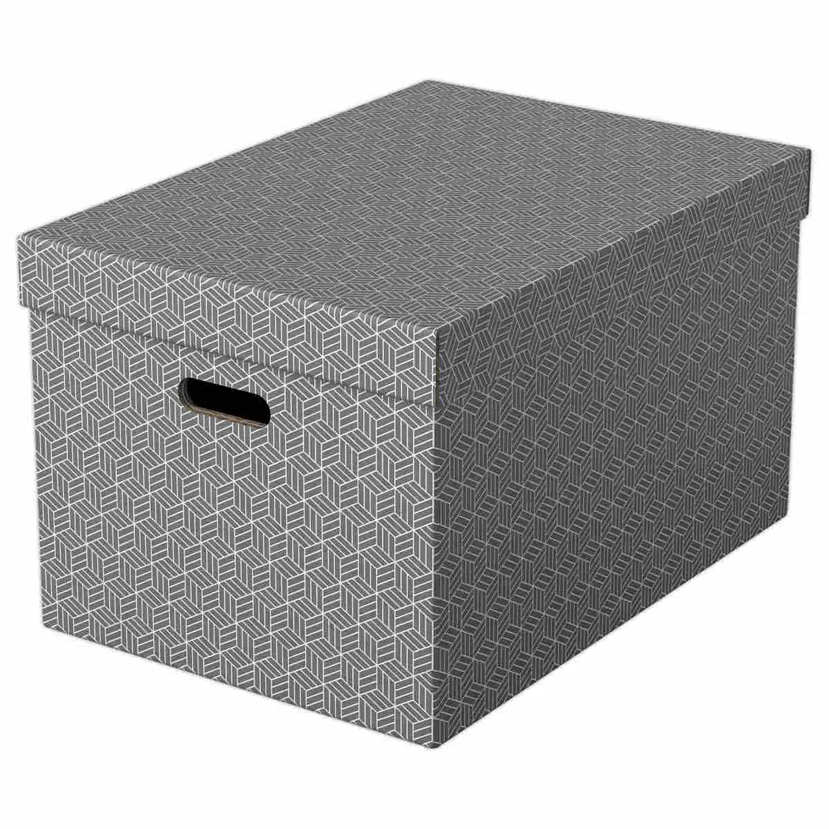 3 Boîtes de rangement Home taille L - Gris - ESSELTE