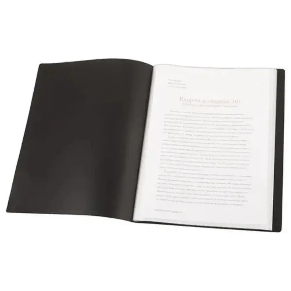Protège-documents - A4 - 60 poches - Noir