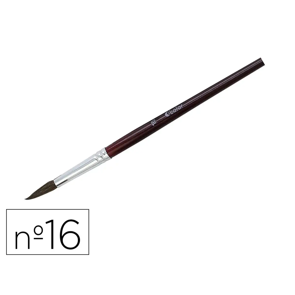 Pinceau gouache poil de poney n°16 O'color - lot de 10