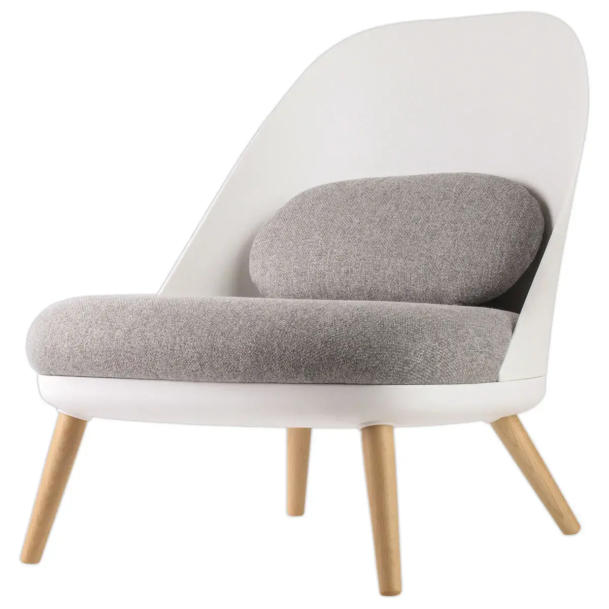 Fauteuil COCOON Blanc / Gris