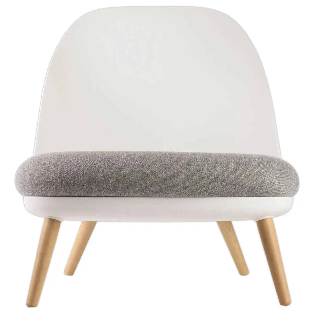 Fauteuil COCOON Blanc / Gris