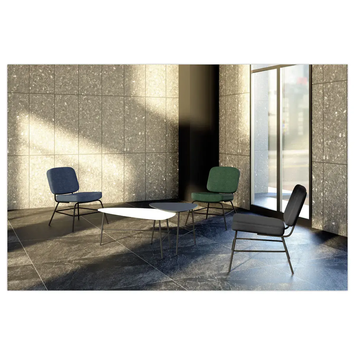 Chaise CURVE Anthracite