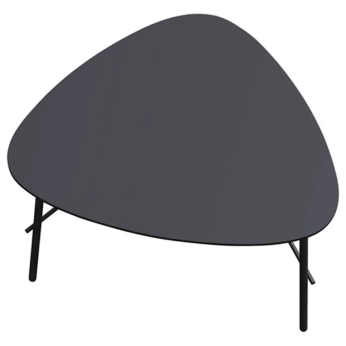 Table basse gigogne 60 cm noire