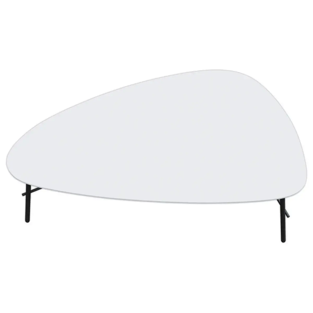Table basse gigogne 93 cm blanche 