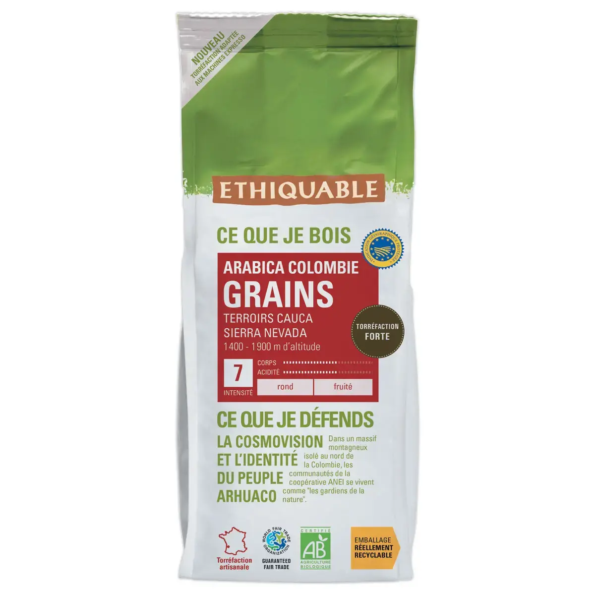 Café grains Colombie BIO 500g