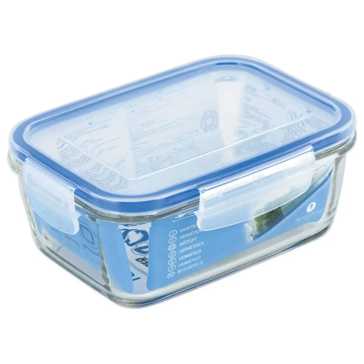 Boîte en verre - Rectangulaire - 0.8L - BORGONOVO