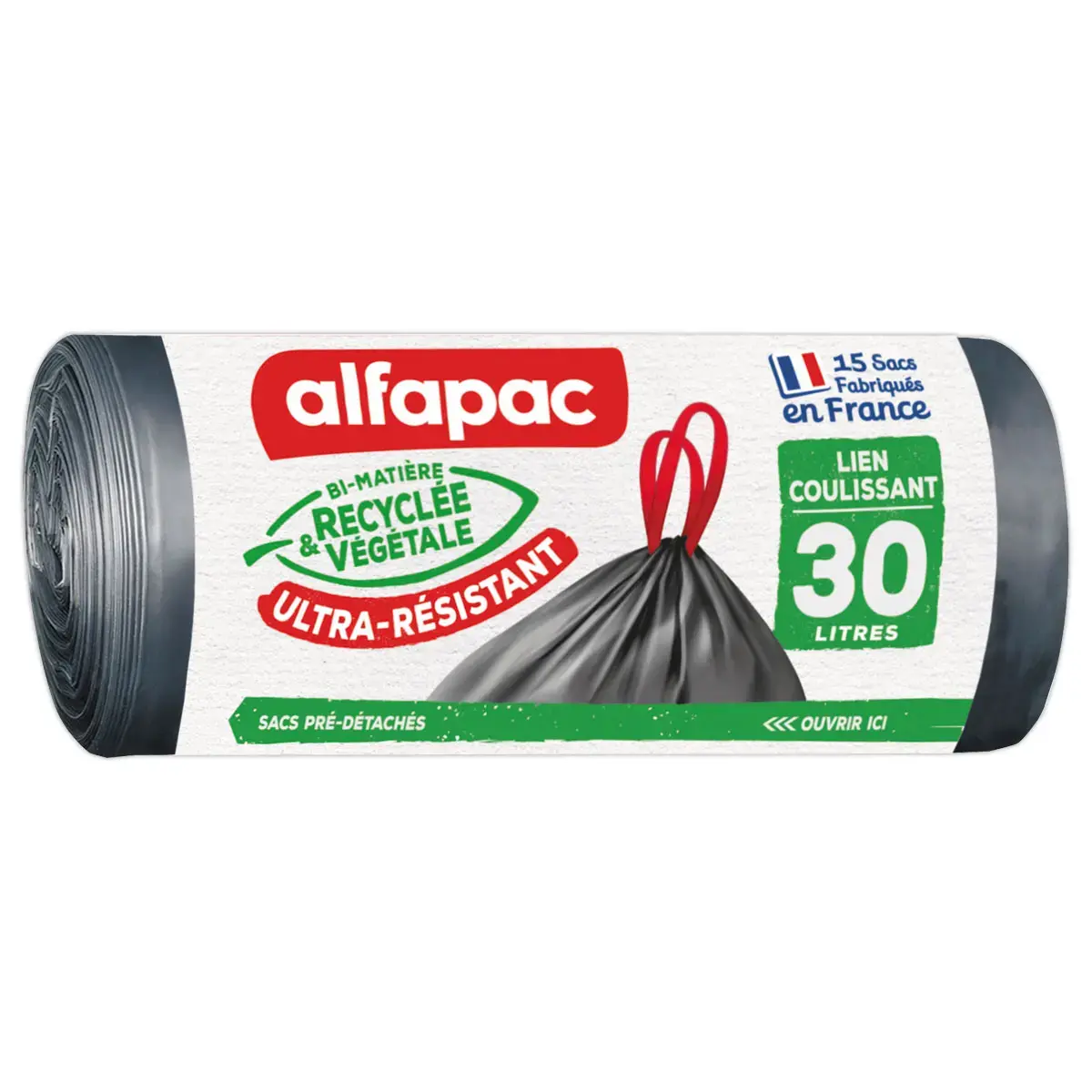 315 Sacs poubelle Coulissac - Déchets lourds - 30L - ALFAPAC