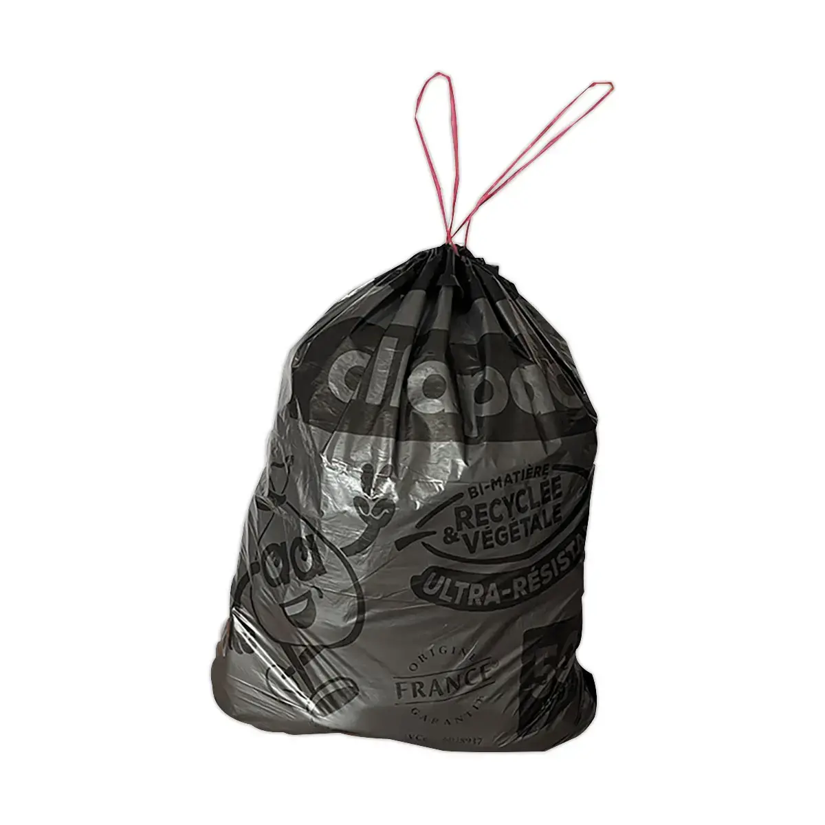 210 Sacs poubelle Coulissac maxi poids économie circulaire 50L