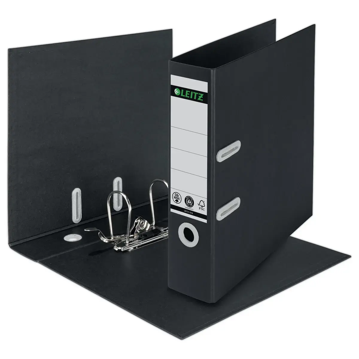 Classeurs à levier 180° recyclé A4 - Dos 8 cm - Noir - LEITZ