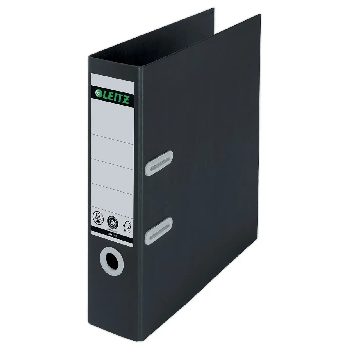 Classeurs à levier 180° recyclé A4 - Dos 8 cm - Noir - LEITZ