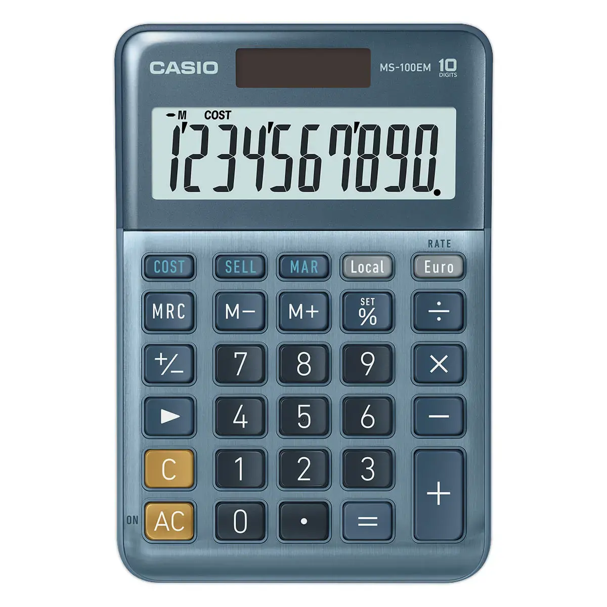 Calculatrice Casio MS100EM solaire 10 chiffres 