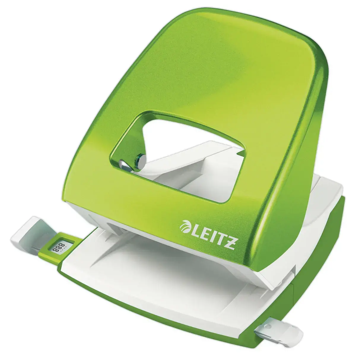 Perforateur blanc 2 trous coloré 30 feuilles - Vert - LEITZ