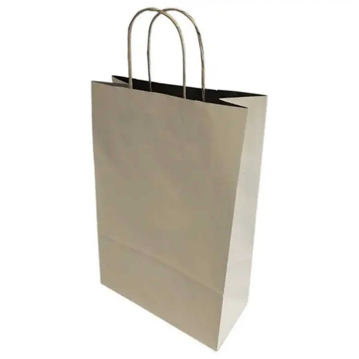 200 Sac kraft poign&eacute;es torsad&eacute;es grand format L 32 x P15 x H42 cm 