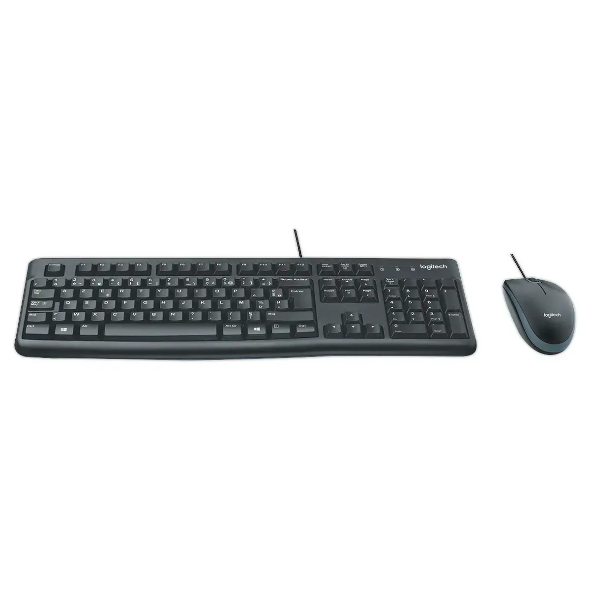 Kit clavier + souris filaire Logitech MK120 AZERTY