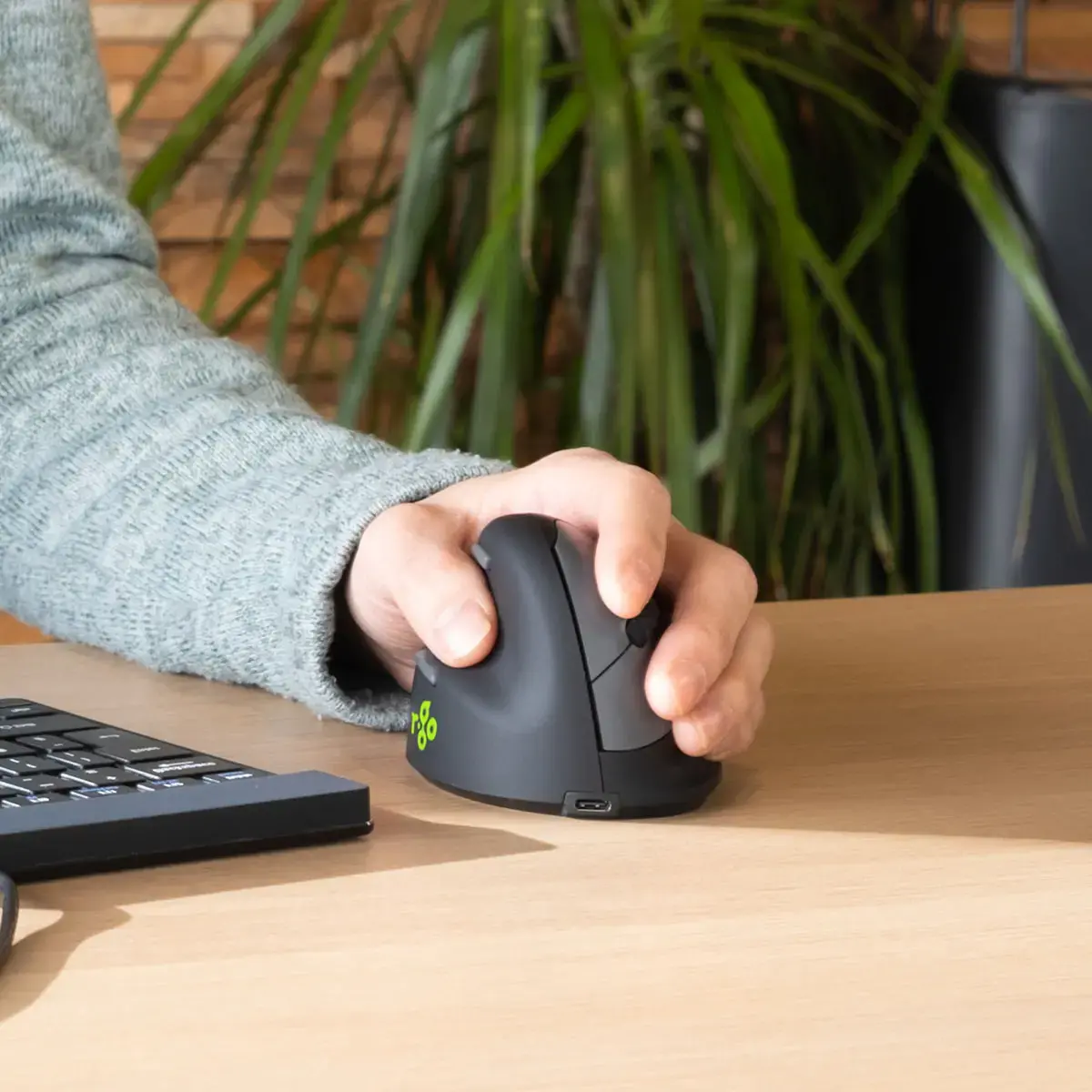 R-Go HE Souris ergonomique verticale sans fil gaucher modèle moyen