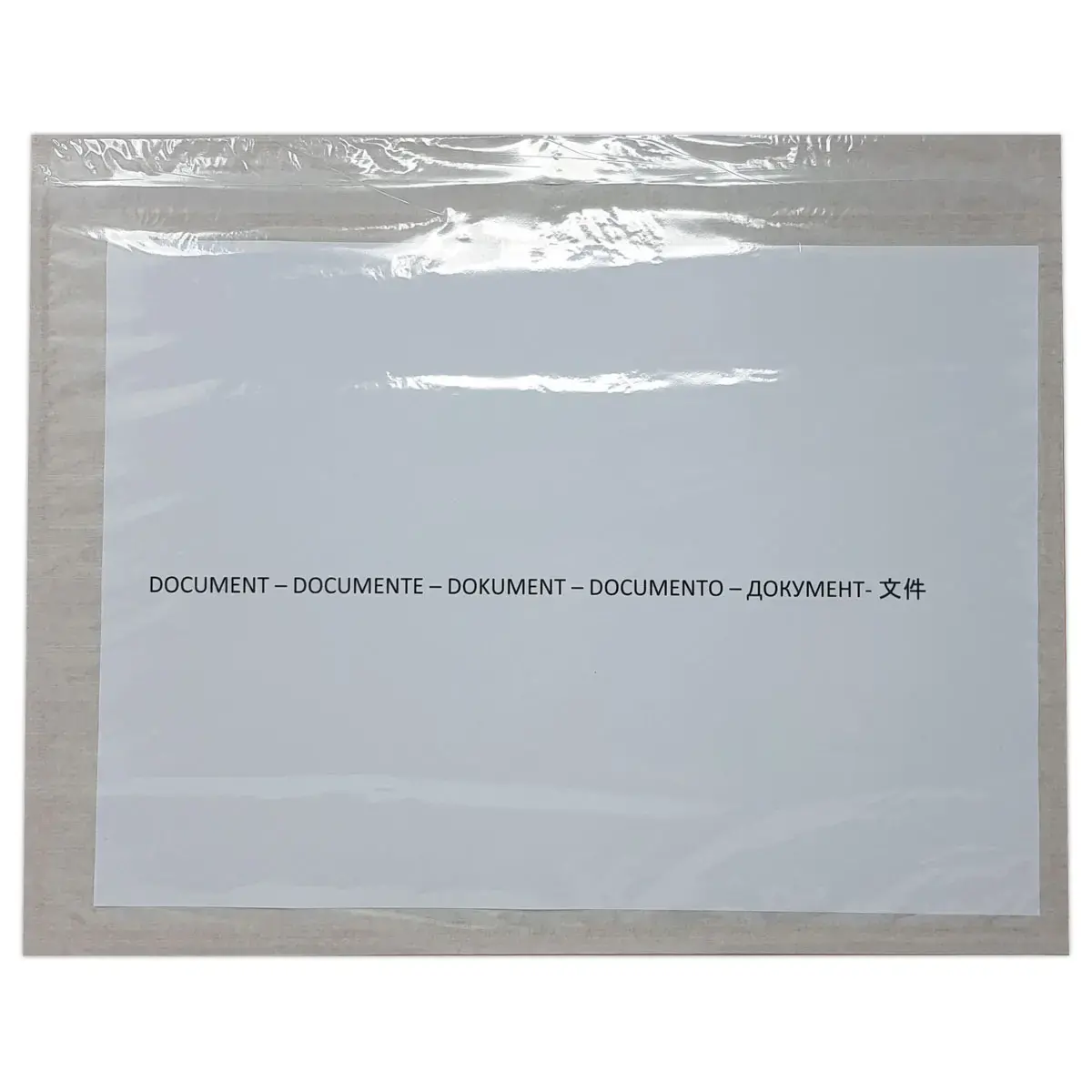500 Pochettes adhésives neutres format A4 320x250 mm