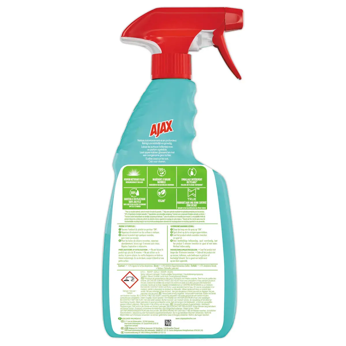 Vaporisateur Ajax v&eacute;g&eacute;tal salle de bains 500ml 