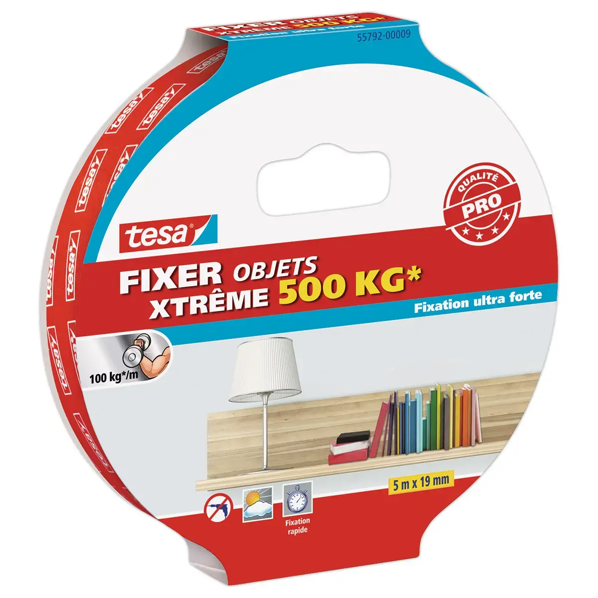 Ruban Fixer Objets Double face xTREME 500 kg  5 m x 19 mm 