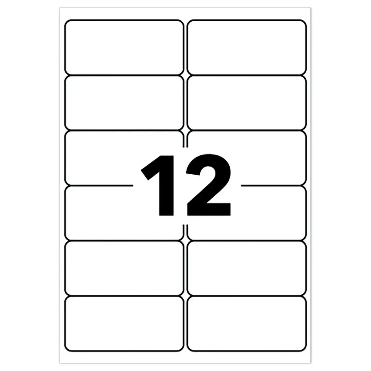 100 planches de 12 &eacute;tiquettes laser AVERY 99,1x42,3mm soit 1200 &eacute;tiq/bo&icirc;te 