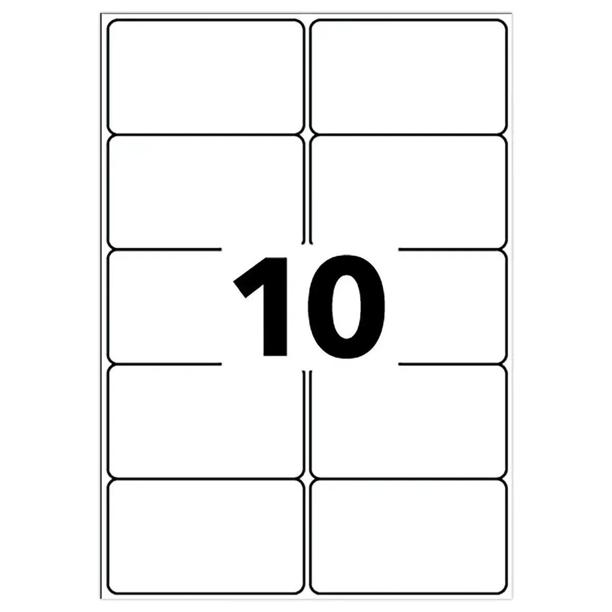 100 planches de 10 étiquettes laser AVERY 99,1x57 mm soit 1000 étiq/boîte