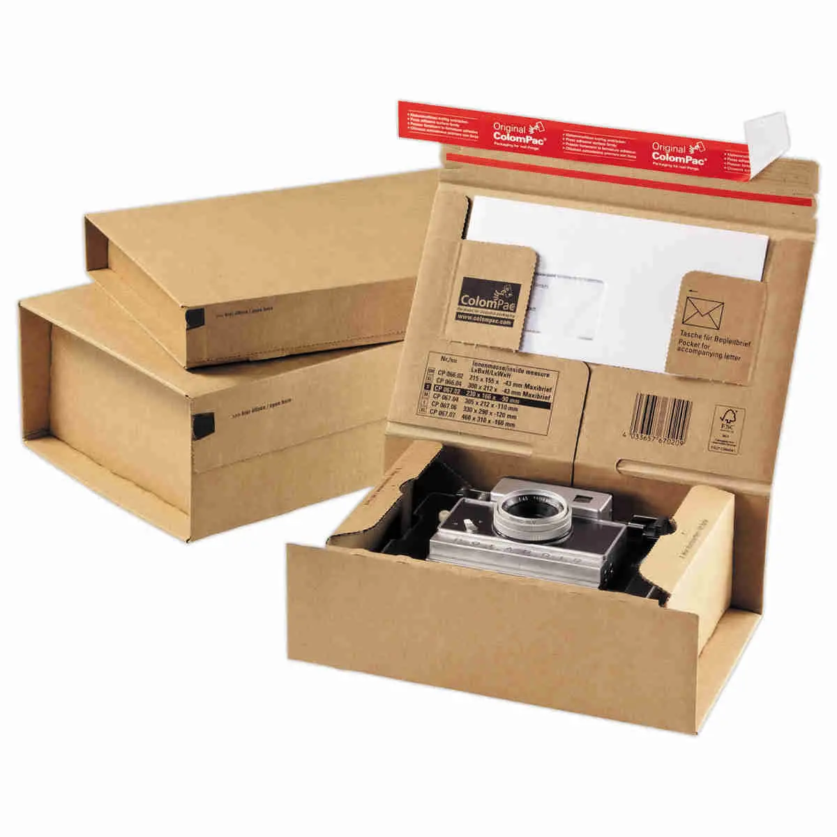 10 Boîtes d`expédition postale avec retrait 460 × 310 × 160