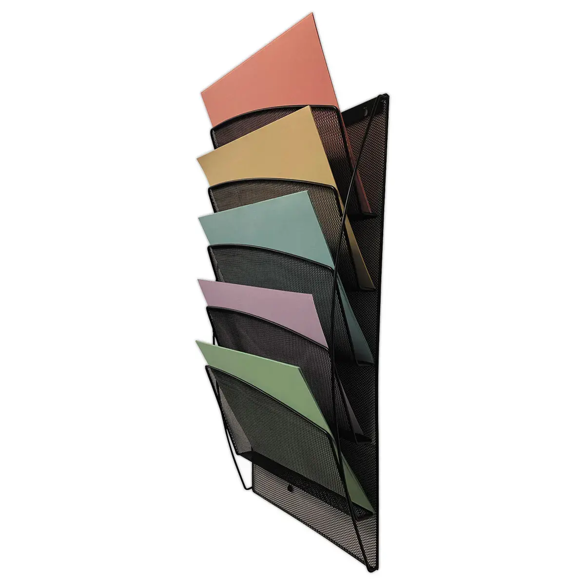 Pr&eacute;sentoir mural MESH &ndash; 5 compartiments paysages &ndash; Alba 
