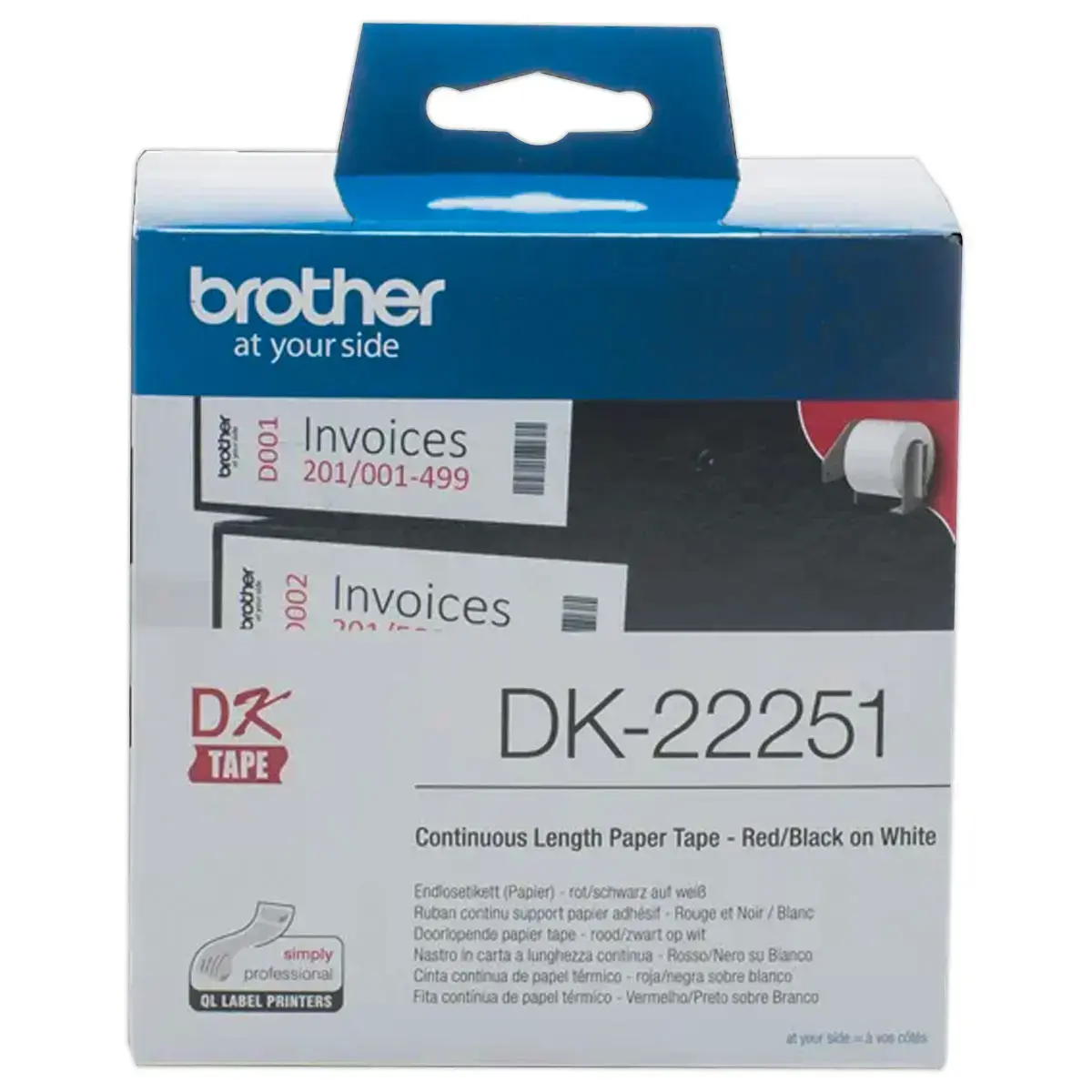 Rouleau d'étiquettes QL BROTHER 62 mm x 15 m DK22251
