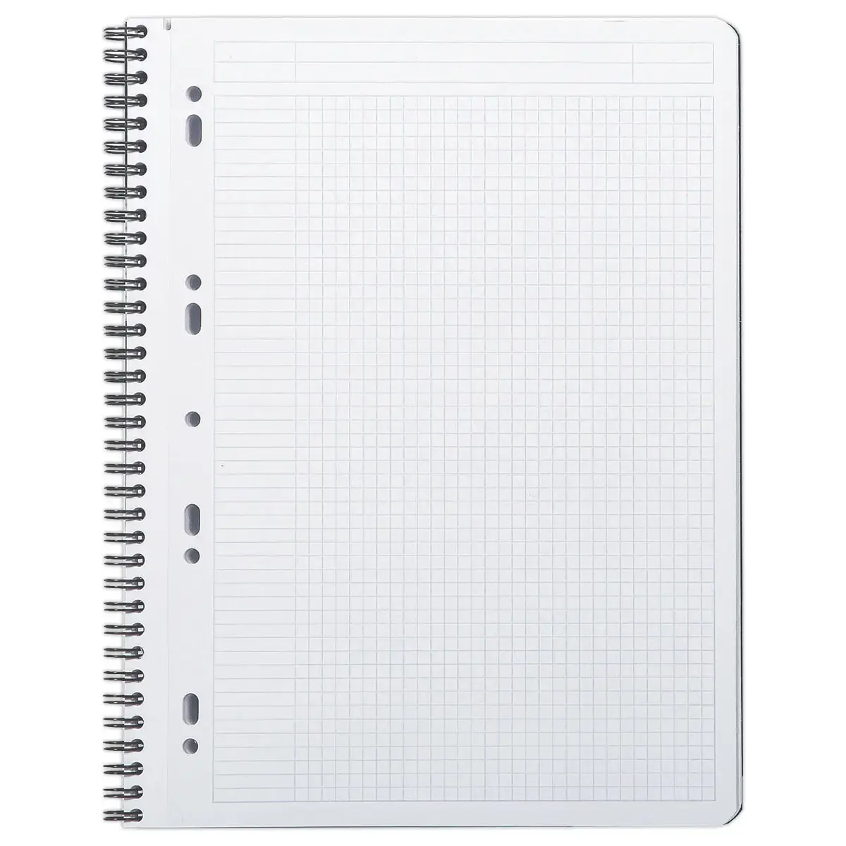 Cahier polypropyl&egrave;ne - 160 pages - A4+ 5x5 - noir - RHODIA 